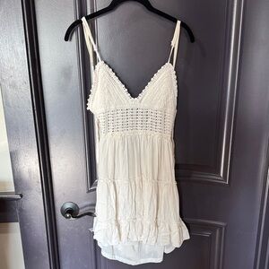 Zaful White Crochet Summer Dress
